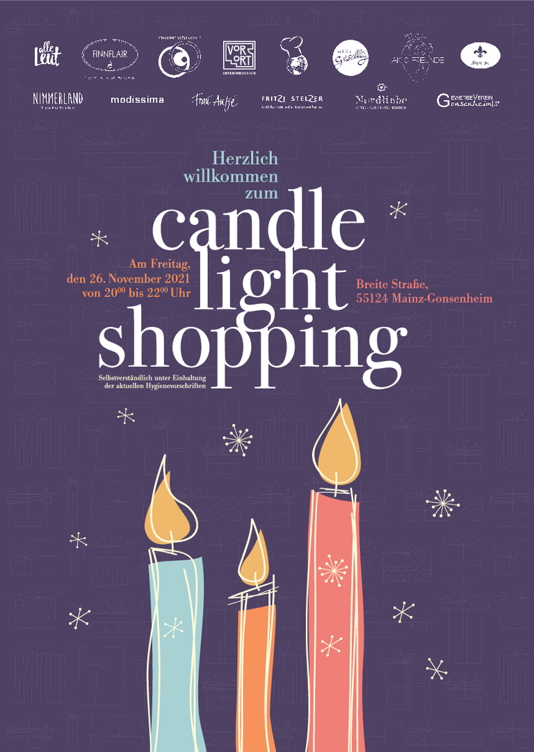 Bild zu candle light shopping